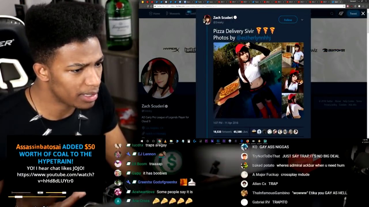 Etika Reacts to C9 Sneaky's Trap cosplay and likes it