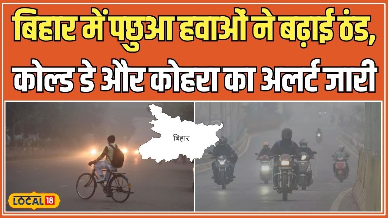 Bihar Weather Update: बिहार में मौसम का बिगड़ा मिजाज, 20 जिलों में घना कोहरा और Cold Day #local18