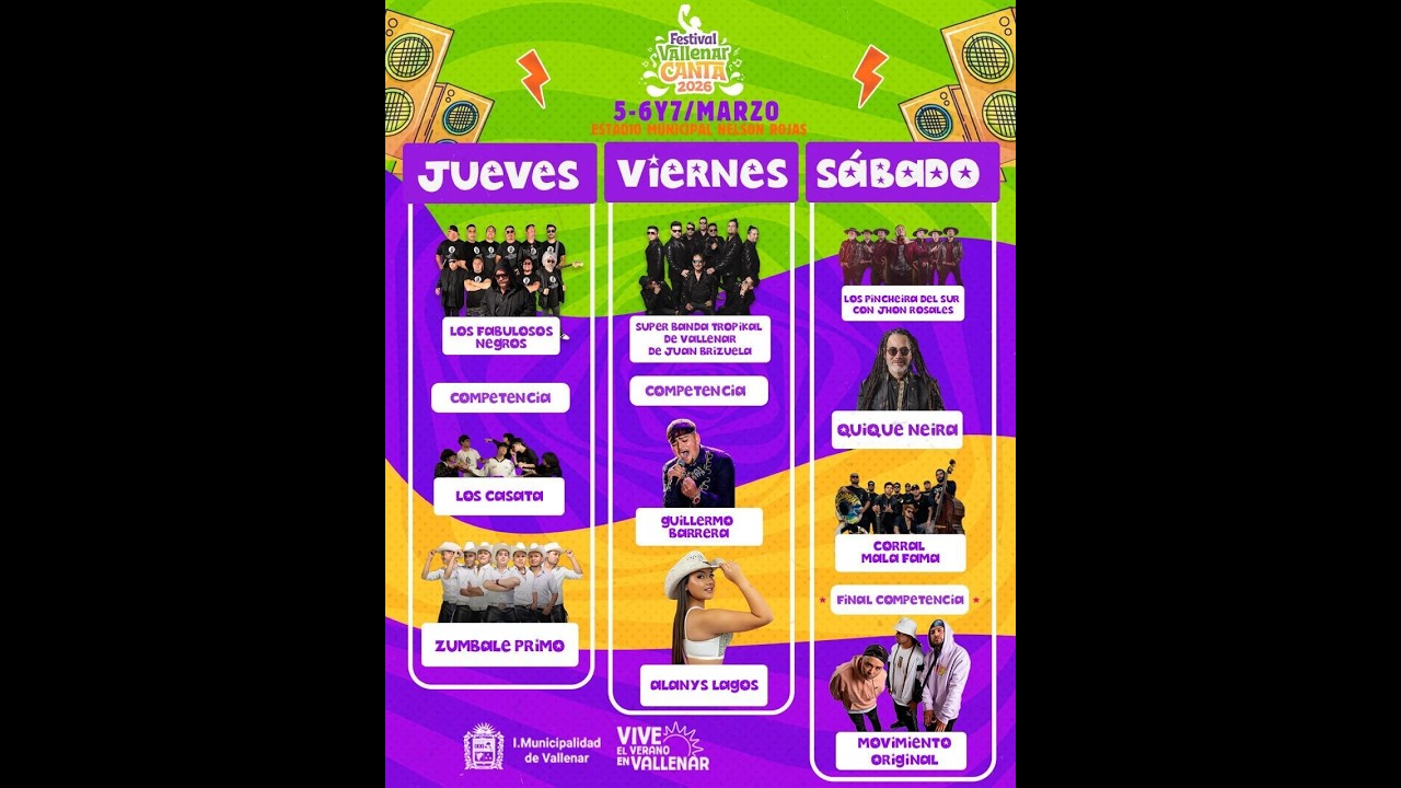 FESTIVAL VALLENAR CANTA 2026 ( TERCERA NOCHE )
