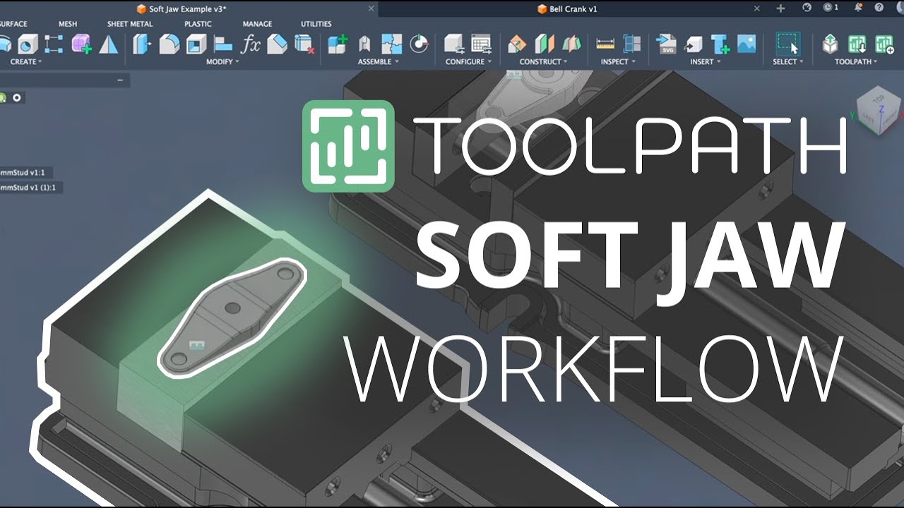 Use Soft Jaws and Multiple Vises for a Fusion and Toolpath Workflow