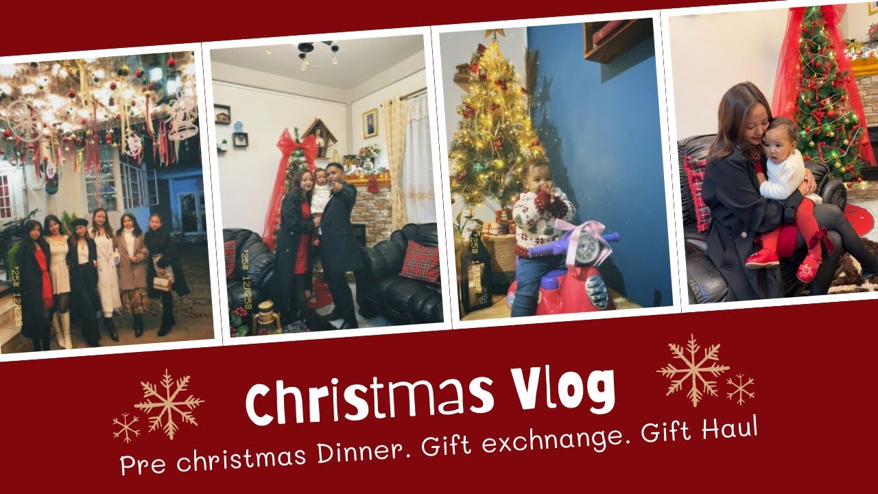 Christmas Vlog | Pre Christmas Dinner | Gift Exchange | Gift Haul | 