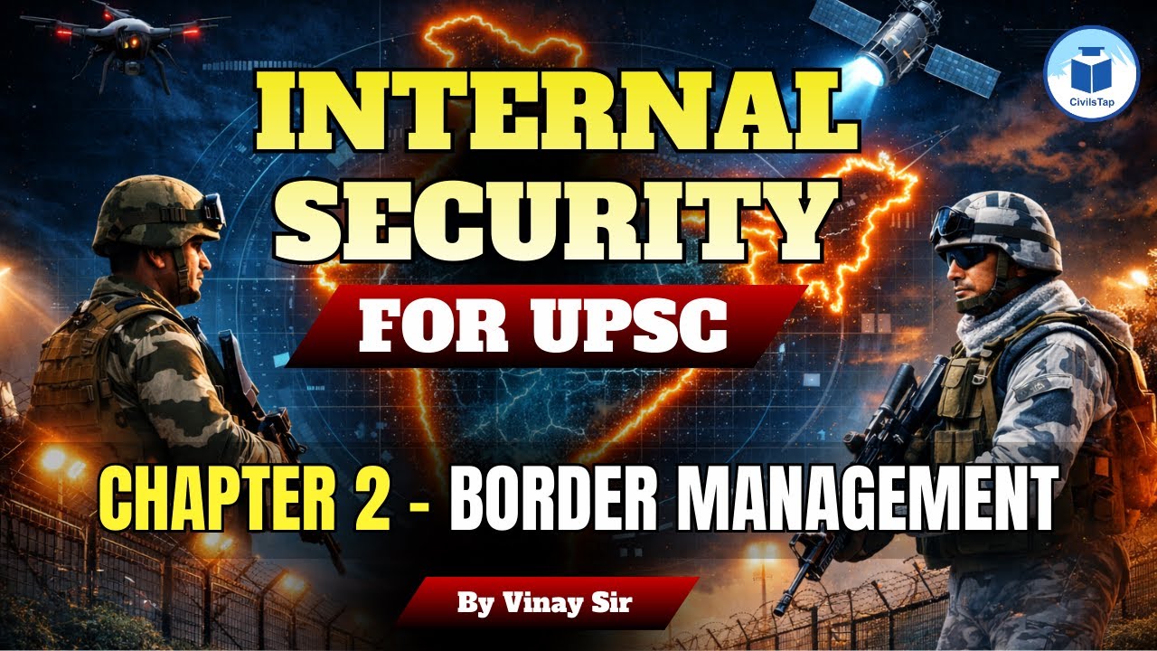 Internal Security for UPSC | Chapter 2- Border Management | Civilstap | By Vinay Sir