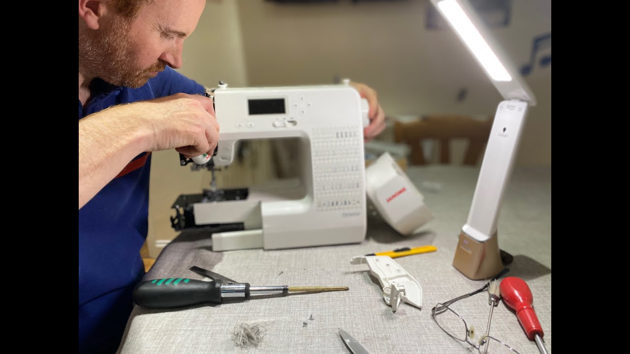 Janome Sewing Machine Tension Fixed DC2050 - EASY FIX !  #AbisDen #SewwithAbi