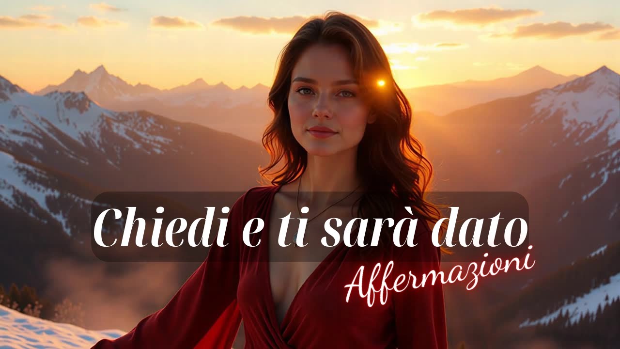 CHIEDI E TI SARÀ DATO 💫Affermazioni POTENTI per realizzare tutti i tuoi DESIDERI