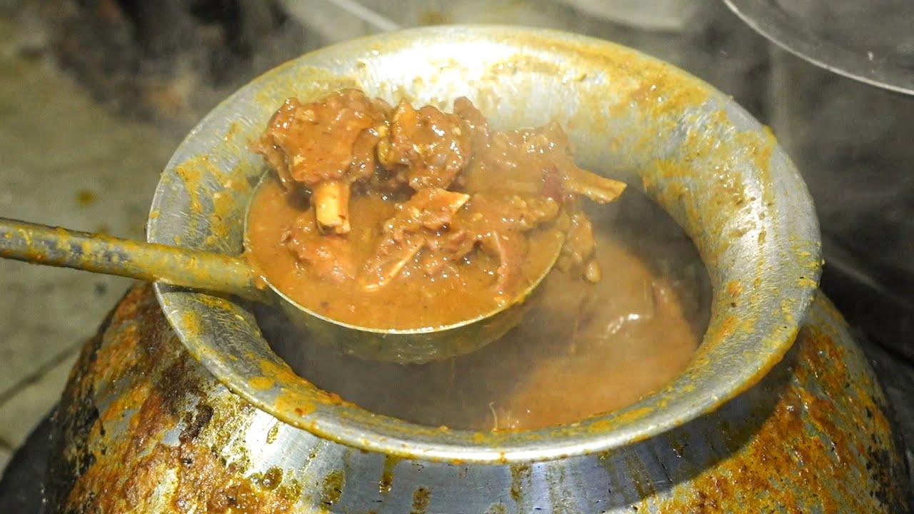Lucknow Famous Handi Mutton | Delicious Mutton & Chicken Handi Making | Lucknow Street Food India