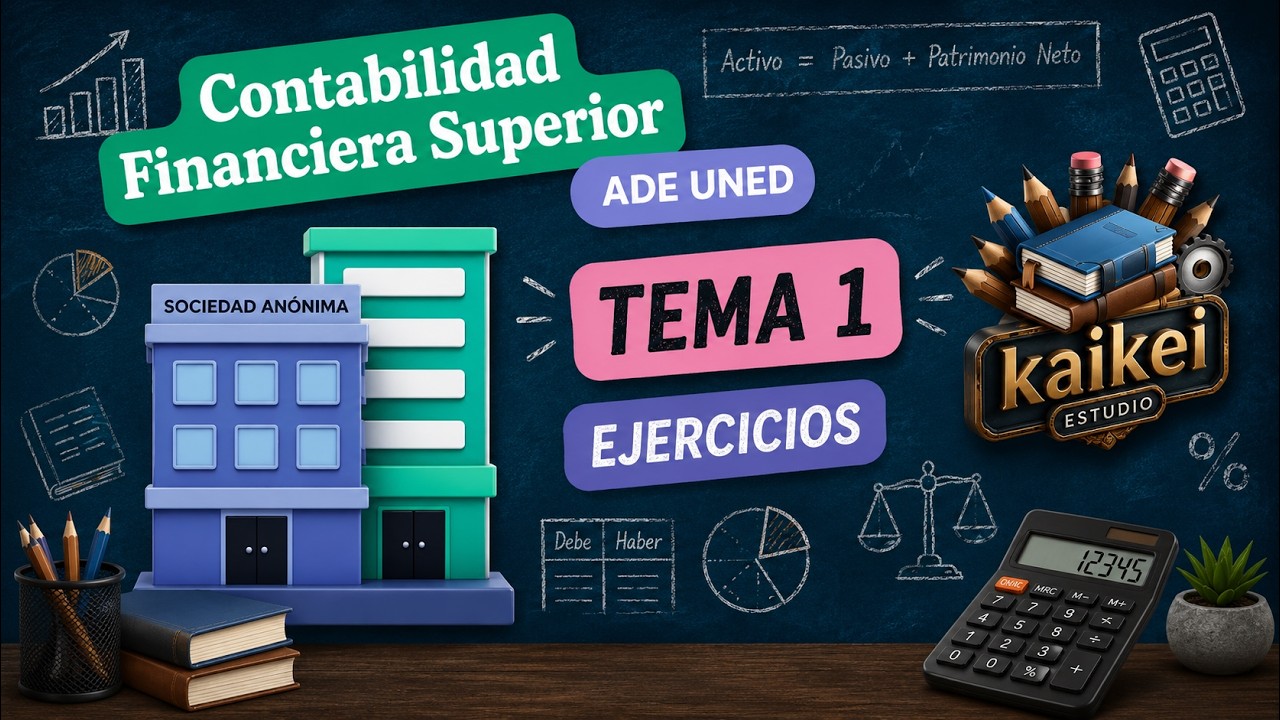 📚 Contabilidad Financiera Superior – Ejercicios Tema 1 (ADE UNED) ✍️💡 | Curso Demo