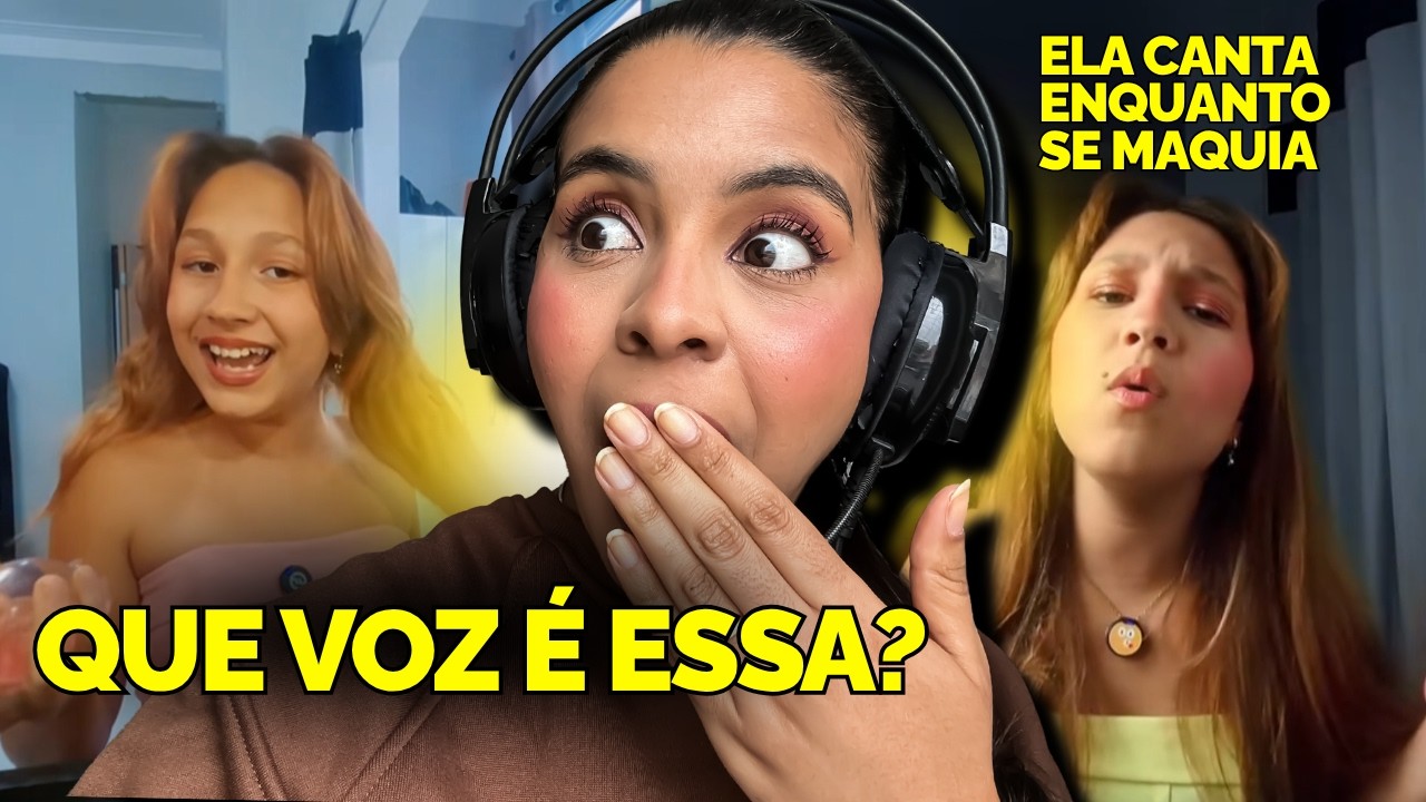 PROF DE CANTO REAGINDO A VOZ MAIS ESPETACULAR DESSA INTERNET - ALICE LILI