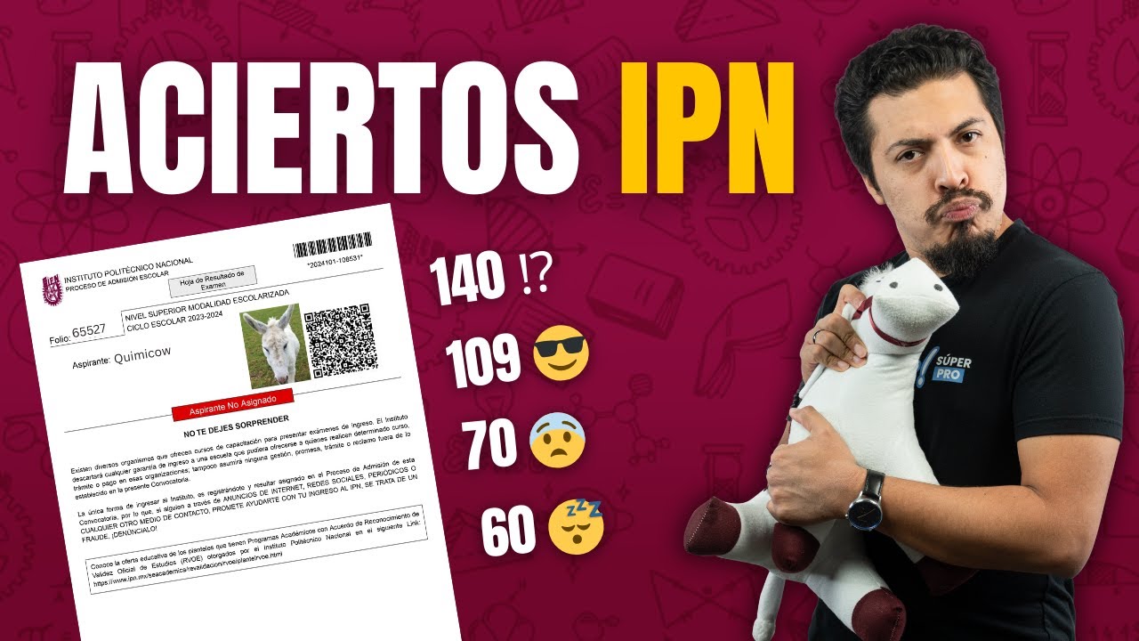 Aciertos por carrera para quedar en el IPN en 2024 ó 2025 actualizados