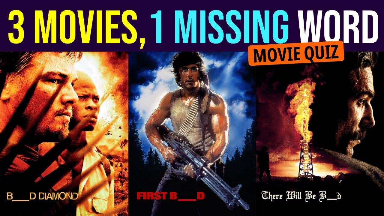 Movie Title Quiz: 3 Movies, 1 Missing Word 🎬🧩