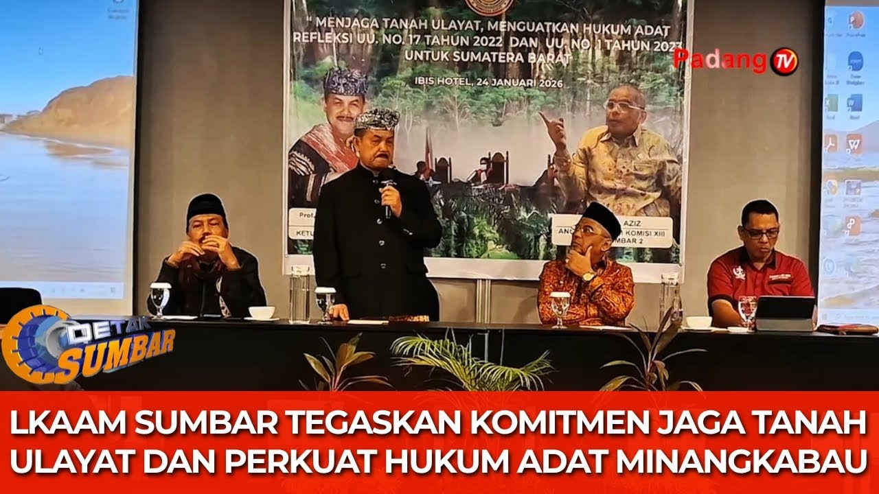 LKAAM Sumbar Tegaskan Komitmen Jaga Tanah Ulayat dan Perkuat Hukum Adat Minangkabau