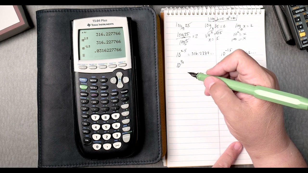 TI-84 Plus: Solving Logarithms, Natural Logs, and Antilogs