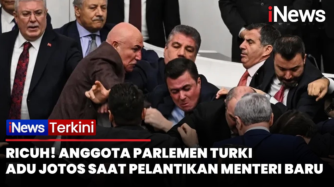 Ricuh! Anggota Parlemen Turki Adu Jotos usai Erdogan Angkat Menteri Kehakiman Baru
