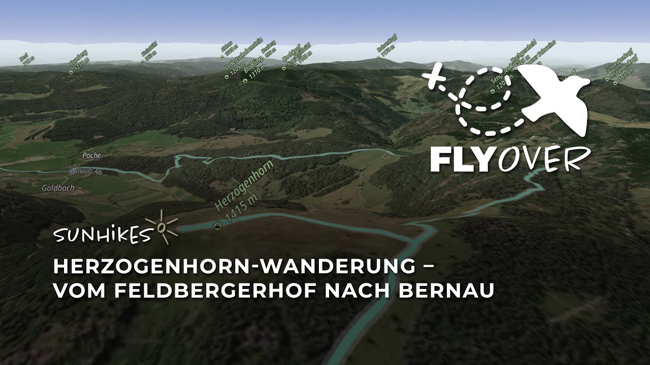 Herzogenhorn-Wanderung: Wanderung vom Feldbergerhof über das Herzogenhorn nach Bernau – Flyover