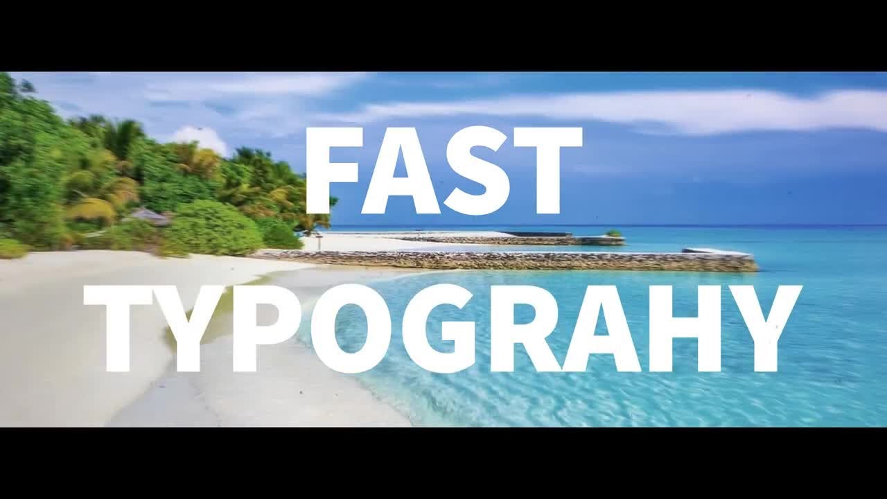 Fast Typography After Effects Templates
