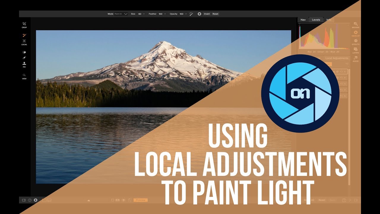 Light Painting with Local Adjustments - ON1 Photo RAW