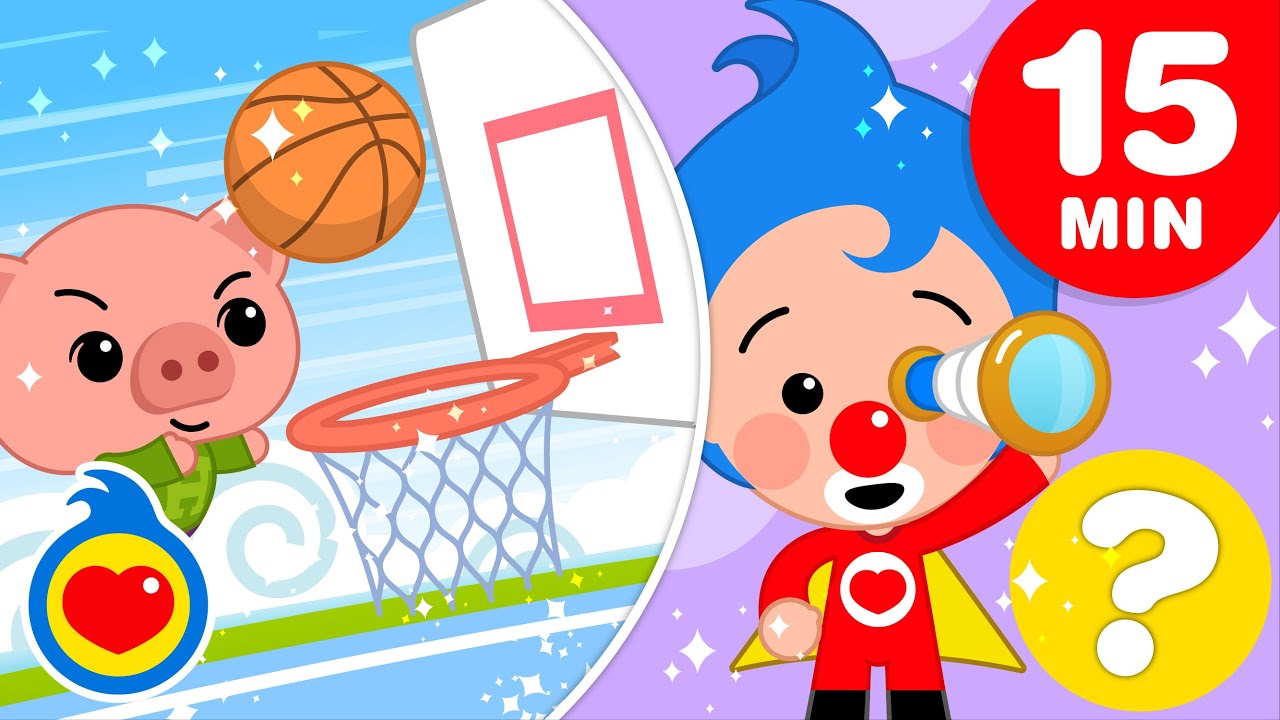 Jogando Basquete com Hoggie 🏀 e + músicas em ritmo de Olimpíadas (15 min) | Um Herói do Coração ❤️