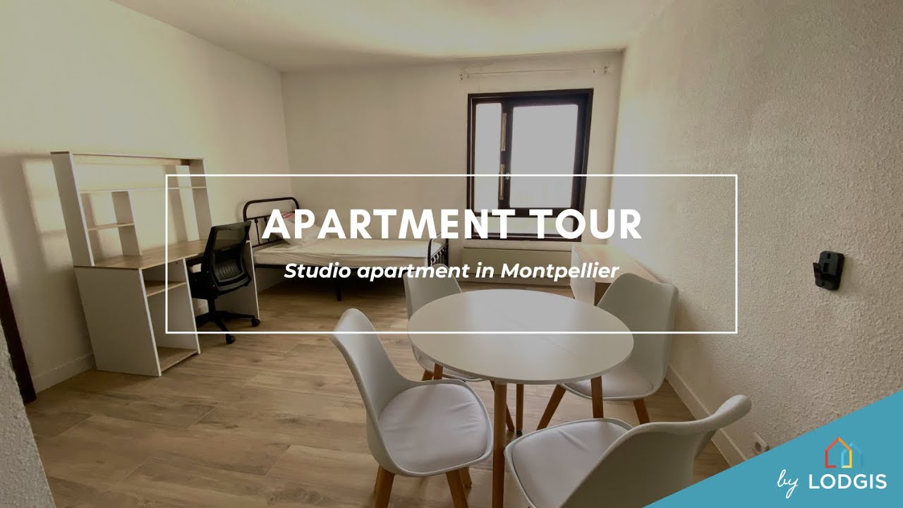 ✅ Location meublée à Montpellier - Hôpitaux-Facultés✨ Studio (27.5m²) en vidéo 🔎 Réf. 1M822948