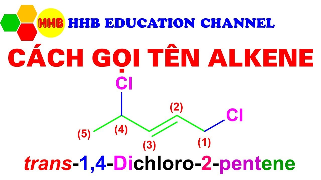 Cách gọi tên anken (alkene) || Danh pháp hợp chất alkene || Nomenclature of Alkenes