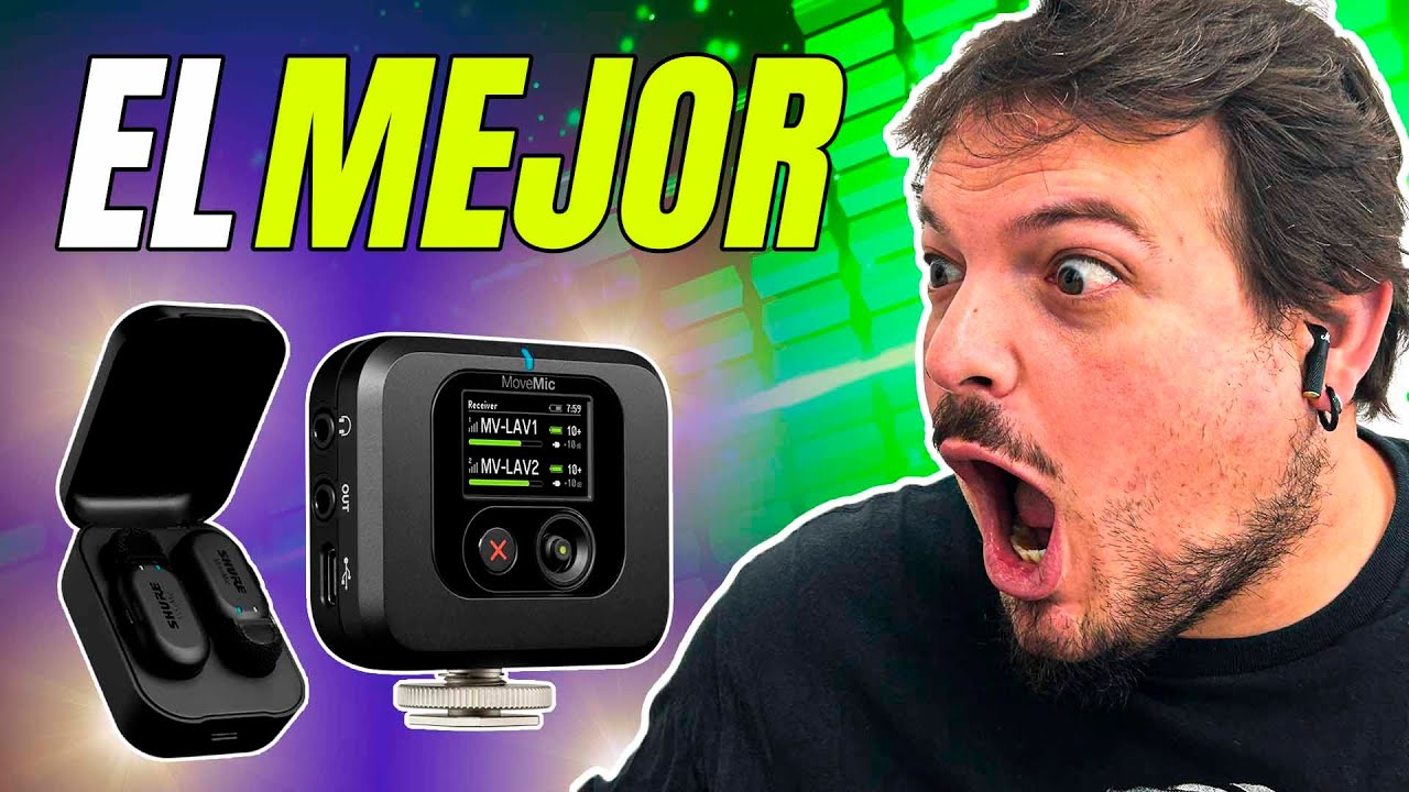EL NUEVO MEJOR MICRÓFONO INALÁMBRICO para Cámaras, iPhone y Teléfonos Android - SHURE MOVEMIC / 2024