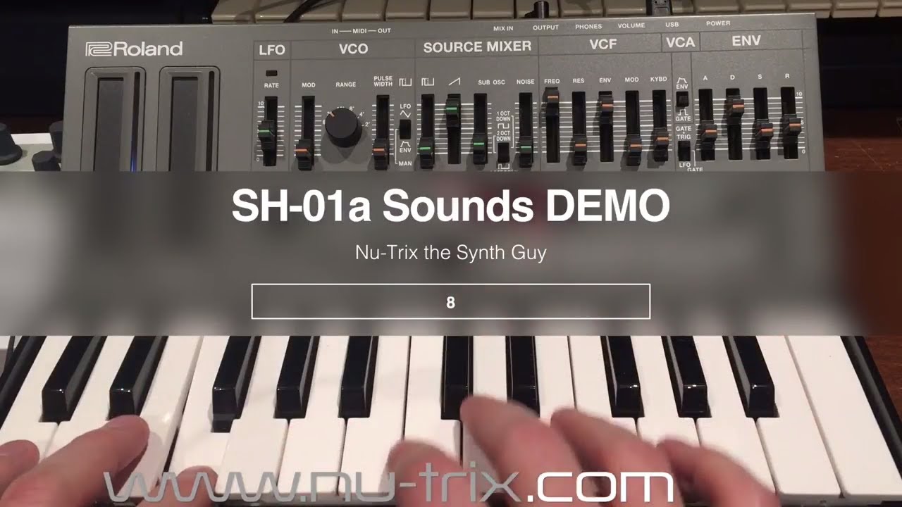Roland SH-01a Sound demo