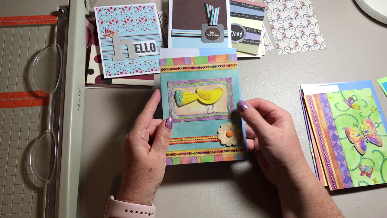 Craft Day cards and using your scraps.