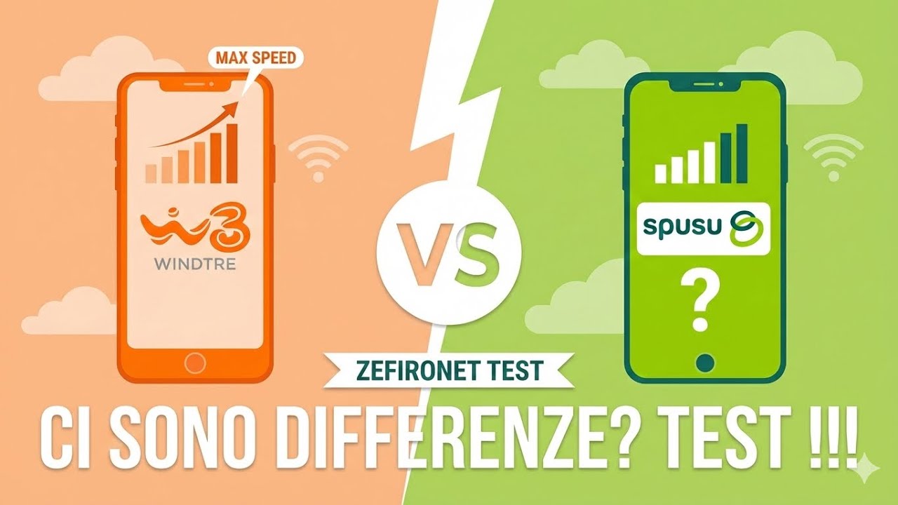 Windtre e spusu su Zefironet, ci sono differenze? Test !!!