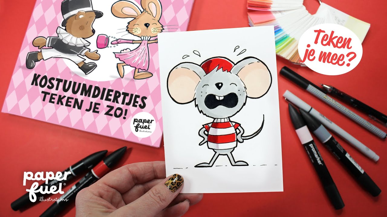 Diertjes tekenen moeilijk? Echt niet! Probeer het zelf!