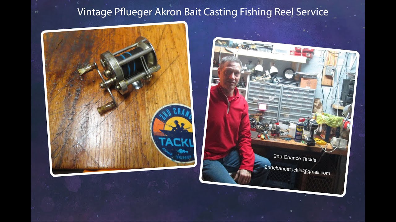 How to take apart and service a vintage Pflueger Akron bait casting fishing reel