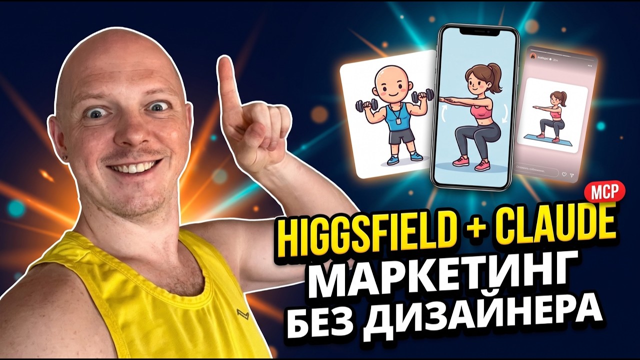 Higgsfield MCP + Claude Code: маркетинг без дизайнера