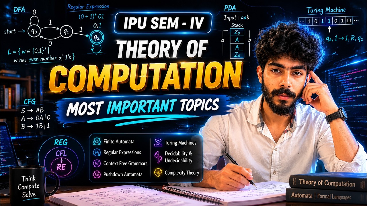 TOC Most Important Questions  | IPU B.Tech Sem 4