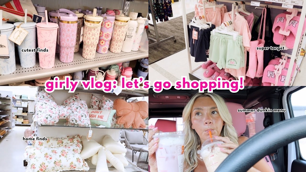 SHOPPING VLOG🛍️✨: Target run, NEW Dunkin drinks, Marshalls, + more