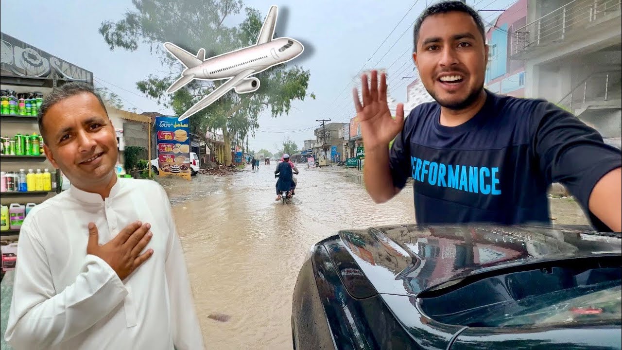 Tezz Baarish Mein Airport Jana Par Gaya 🌧️😍