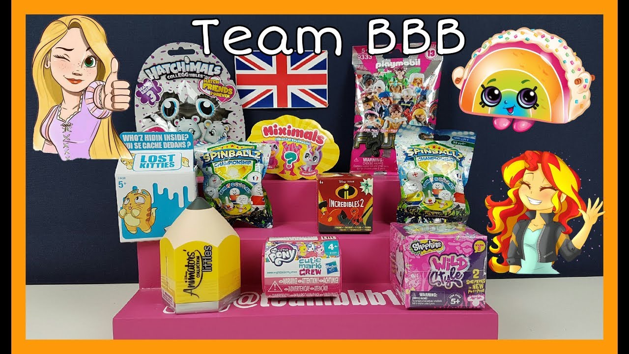 NEW Toys! SPINBALLZ CHAMPIONSHIP Hatchimals DISNEY Lost Kitties Playmobil Shopkins MLP Incredibles 2