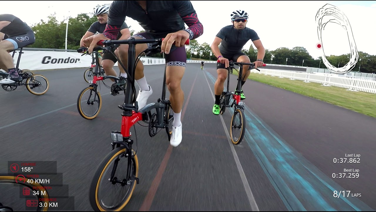 Brompton 48 Invitational Race Final - Pros racing folding bikes