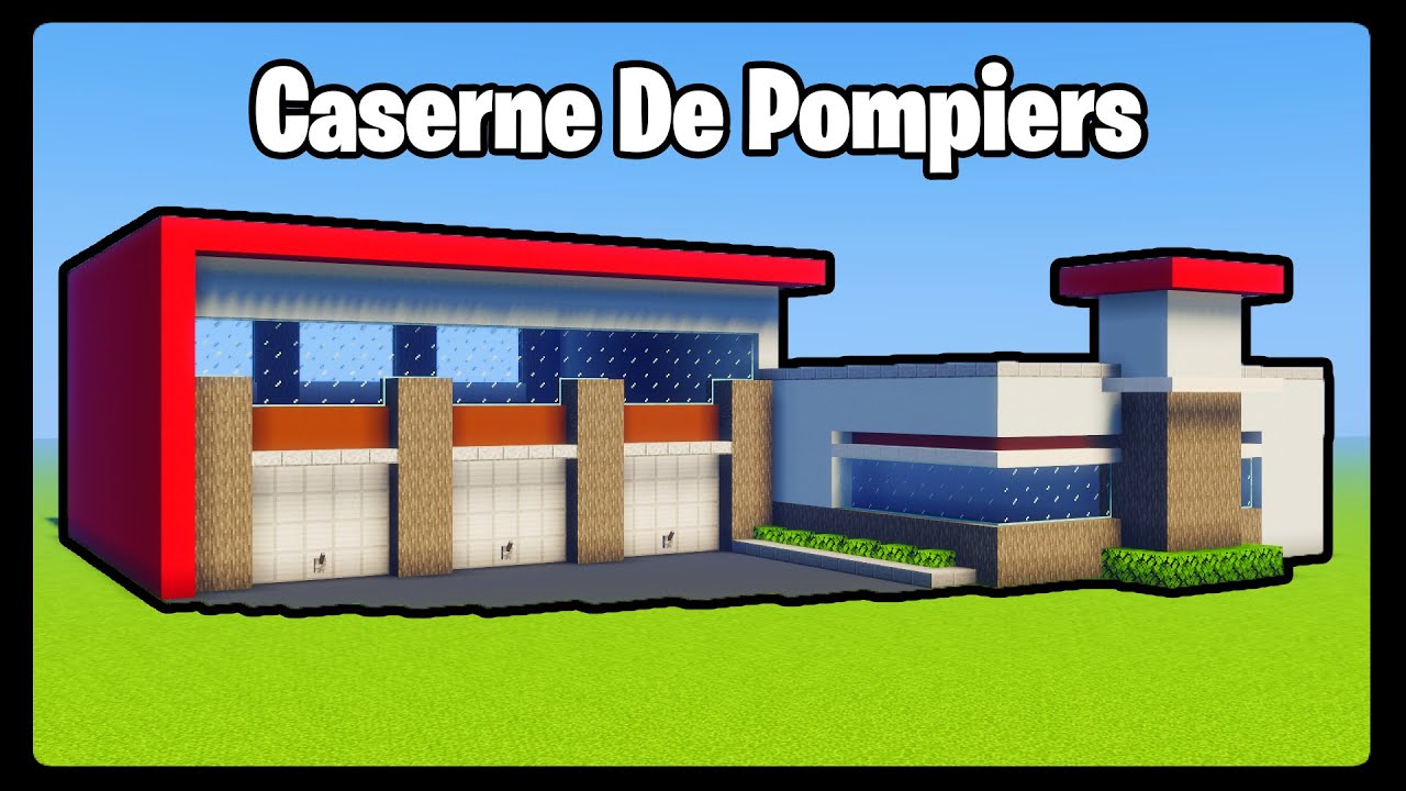 TUTO CASERNE DE POMPIERS | MINECRAFT