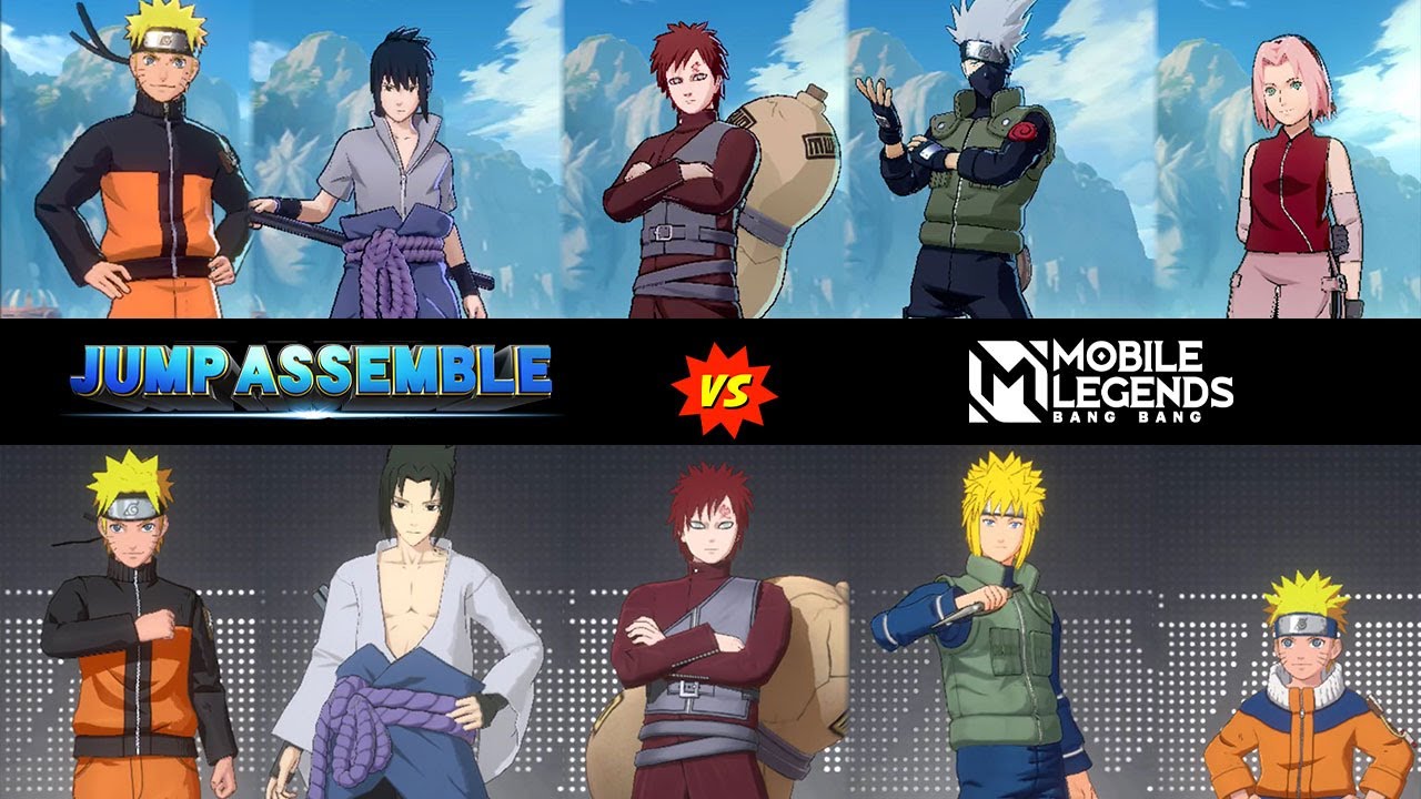 Mobile Legends против Jump Assemble: NARUTO | Skin Effects Collabs