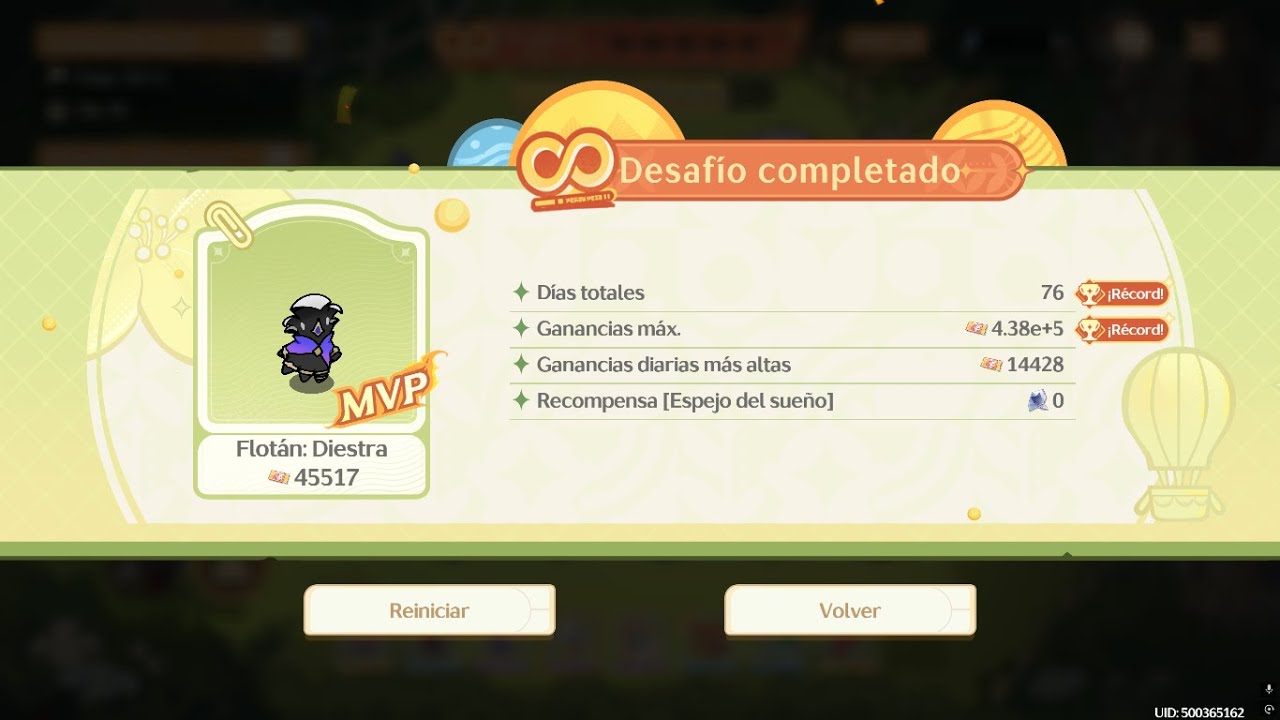 Como llegar al día 40+ en el evento de Phrolova (Record día 76, 438K generados)