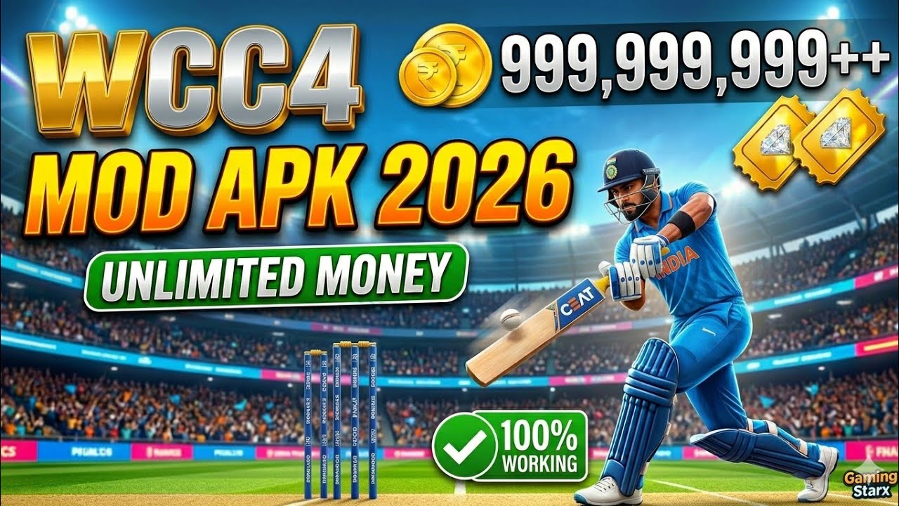 WCC4 Mod APK Unlimited Money 2026 🤑🔥 [100% Working]