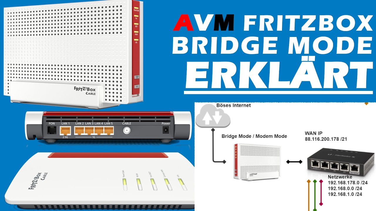 FritzBox Bridge Mode - Einfach erklärt und Freigeschaltet - Anleitung (6591 / 6660 / 6490)