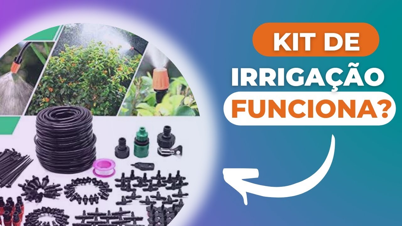KIT SISTEMA DE IRRIGAÇÃO PARA HORTAS E VASOS | FUNCIONA? VEJA O VÍDEO.