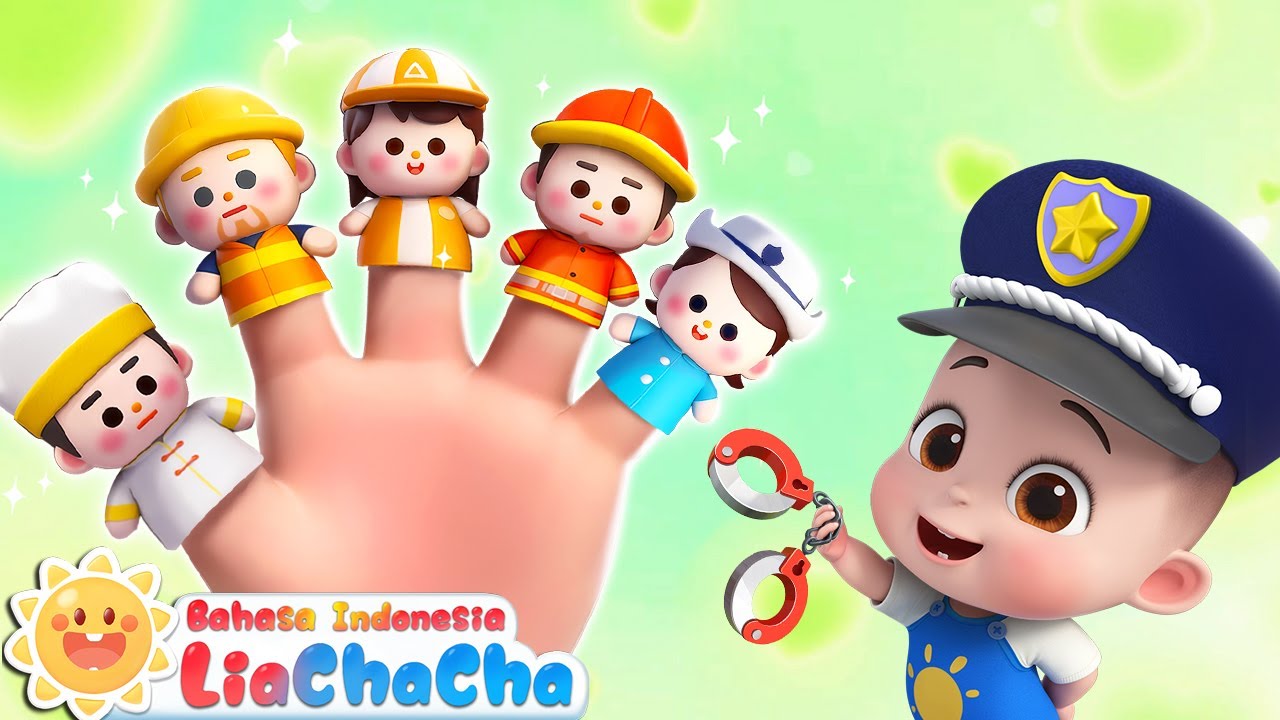 Lagu Jari Pekerjaan 👩‍🚒👨‍⚕️ | Lagu Profesi | Lagu Jari | Lagu Anak-anak | LiaChaCha Bahasa Indonesia