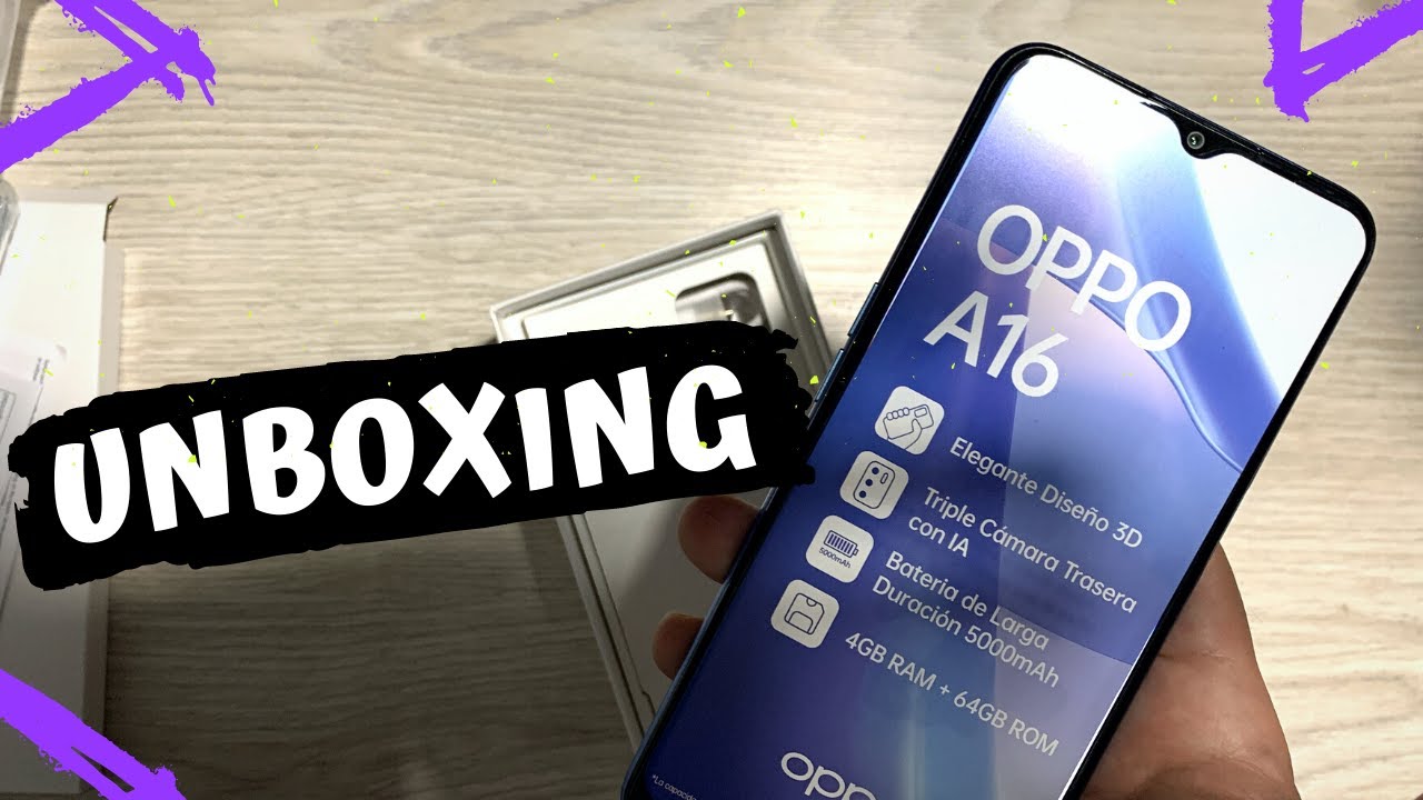 OPPO A16   [UNBOXING y Primeras IMPRESIONES]  👉
