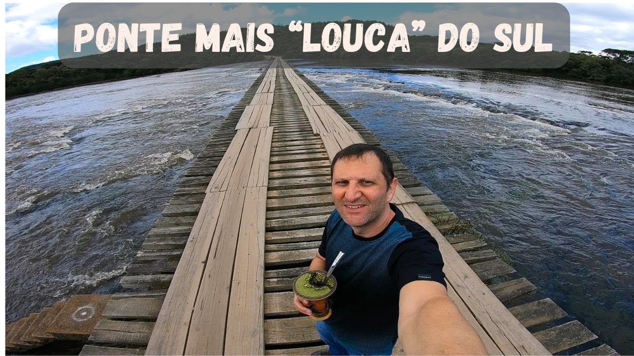 Ponte espetacular no interior de Passos Maia em Santa Catarina