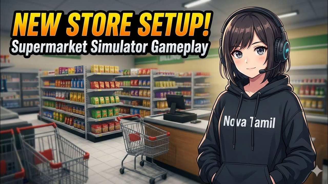 Pudhu Supermarket Owner Naan Dhaan! 🛒| Supermarket Simulator Tamil Gameplay