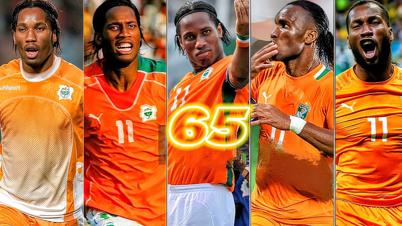 Didier Drogba • Les 65 Buts avec les Éléphants de Cote d'Ivoire (2003-2014)