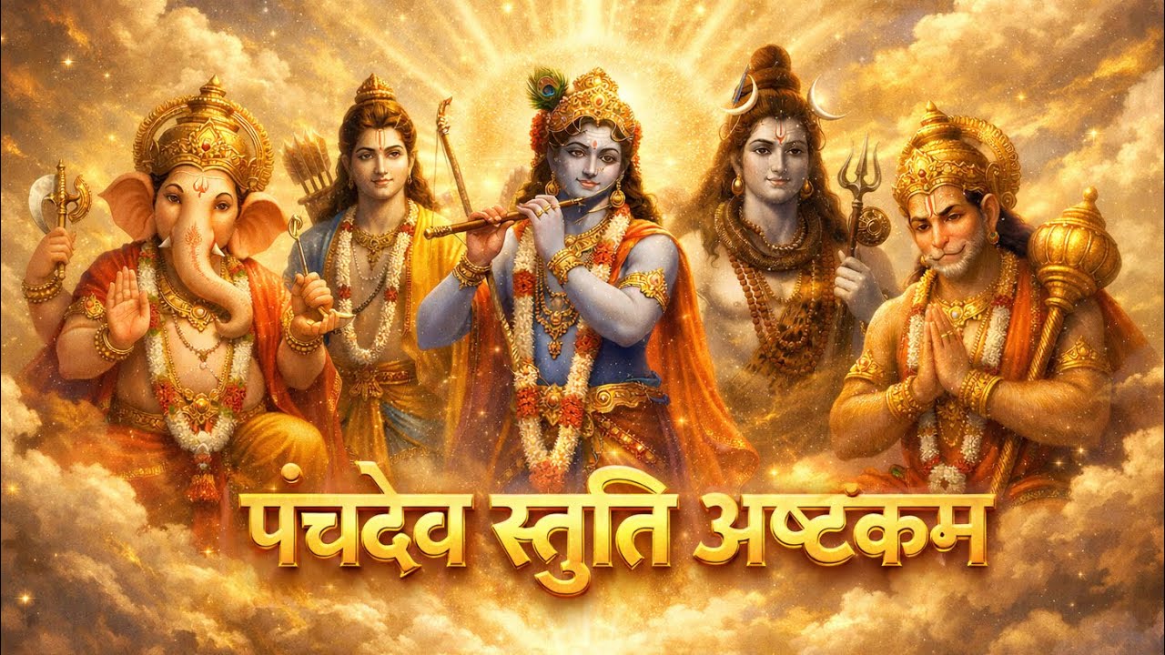 Ganesh Ram Krishna Shiv Hanuman Bhajan | पंचदेव स्तुति अष्टकम | Morning Powerful Bhakti 2026
