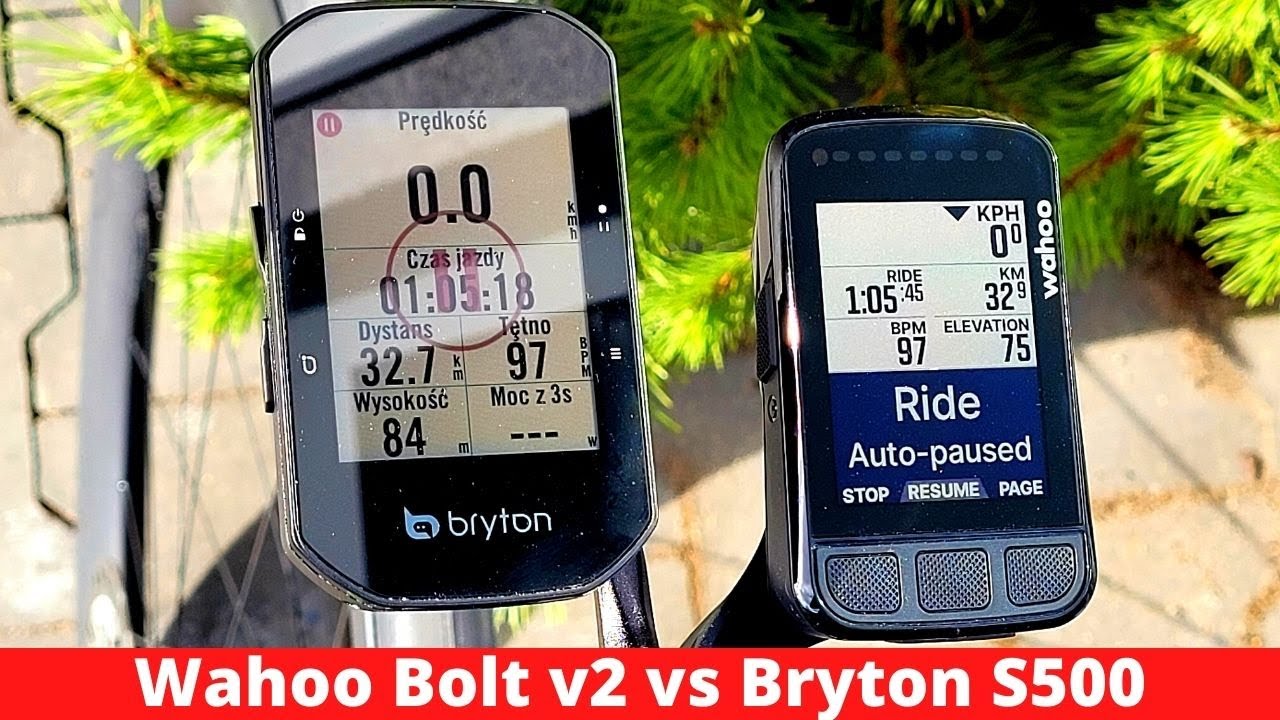 Wahoo Elemnt Bolt v2 vs Bryton Rider S500 TEST liczników GPS w akcji