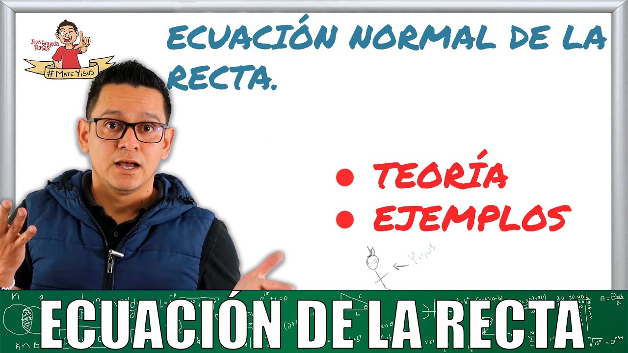 27. Ecuación normal de la recta. Teoría y ejercicios.