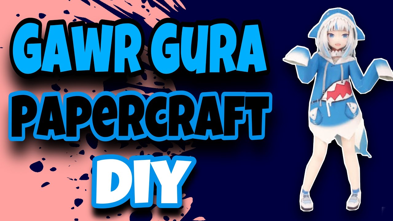 Como hacer a GAWR GURA PAPERCRAFT DIY