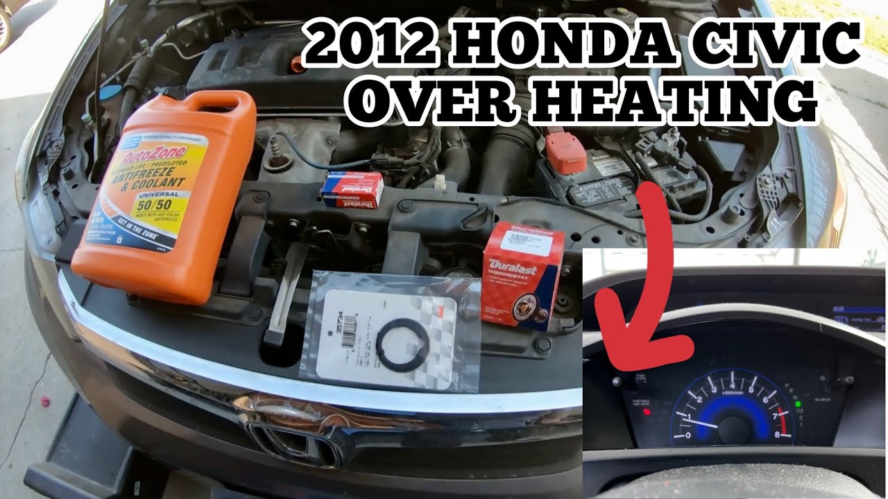 2012 Honda Civic Thermostat And Coolant Sensor DIY.￼